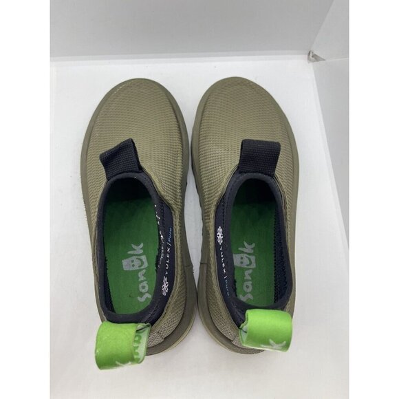 Sanuk Chiba Journey LX Yulex Pure Logo Camo Green Slip On Stretch Ankle Boots 6 - Picture 7 of 9